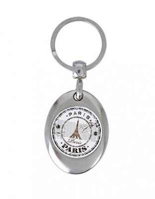 Porte-Clés Oval Métal