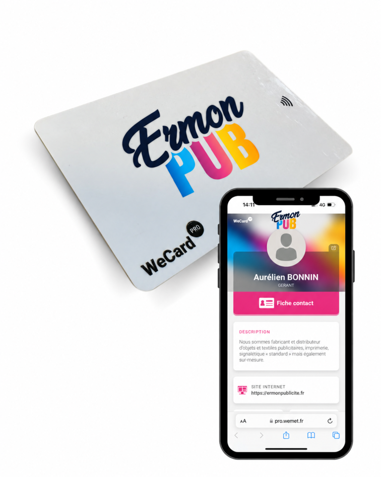 Cartes de visites connectée (NFC)